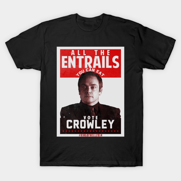 Vote Crowley T-Shirt by aliciahasthephonebox